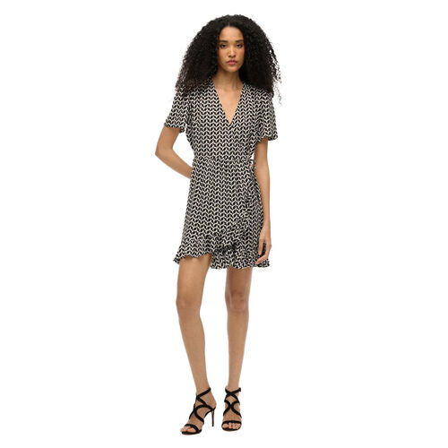 Superdry Ss Printed Mini Wrap Dress